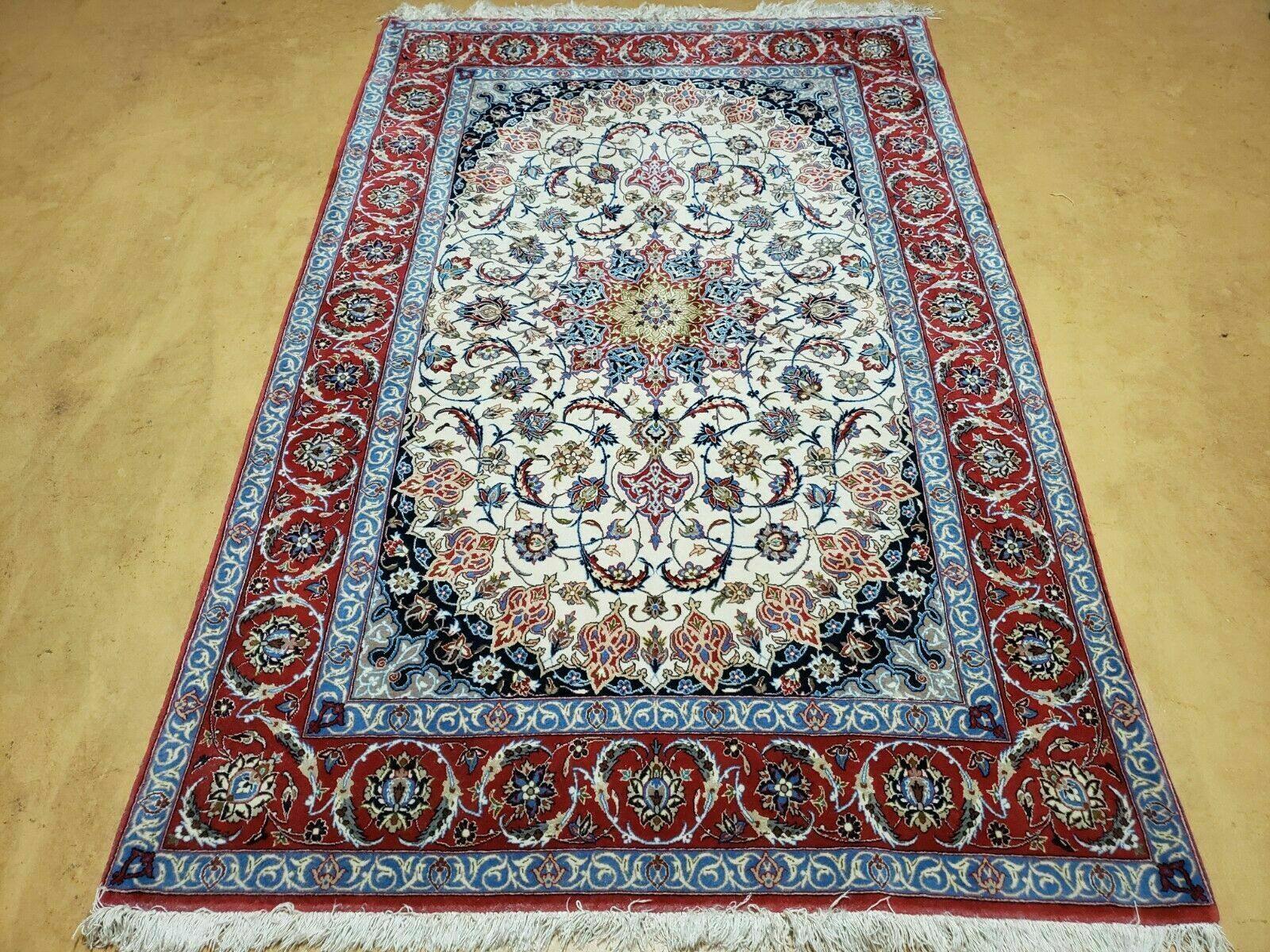 4' X 6' Ultra Fine Handmade Cotton & Silk Foundation Rug Carpet Beauty Ivory - Jewel Rugs