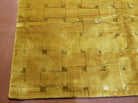 6' X 9' Modern Handmade Tibetan Nepal Wool Rug Carpet Silk Accents Gold Nice - Jewel Rugs