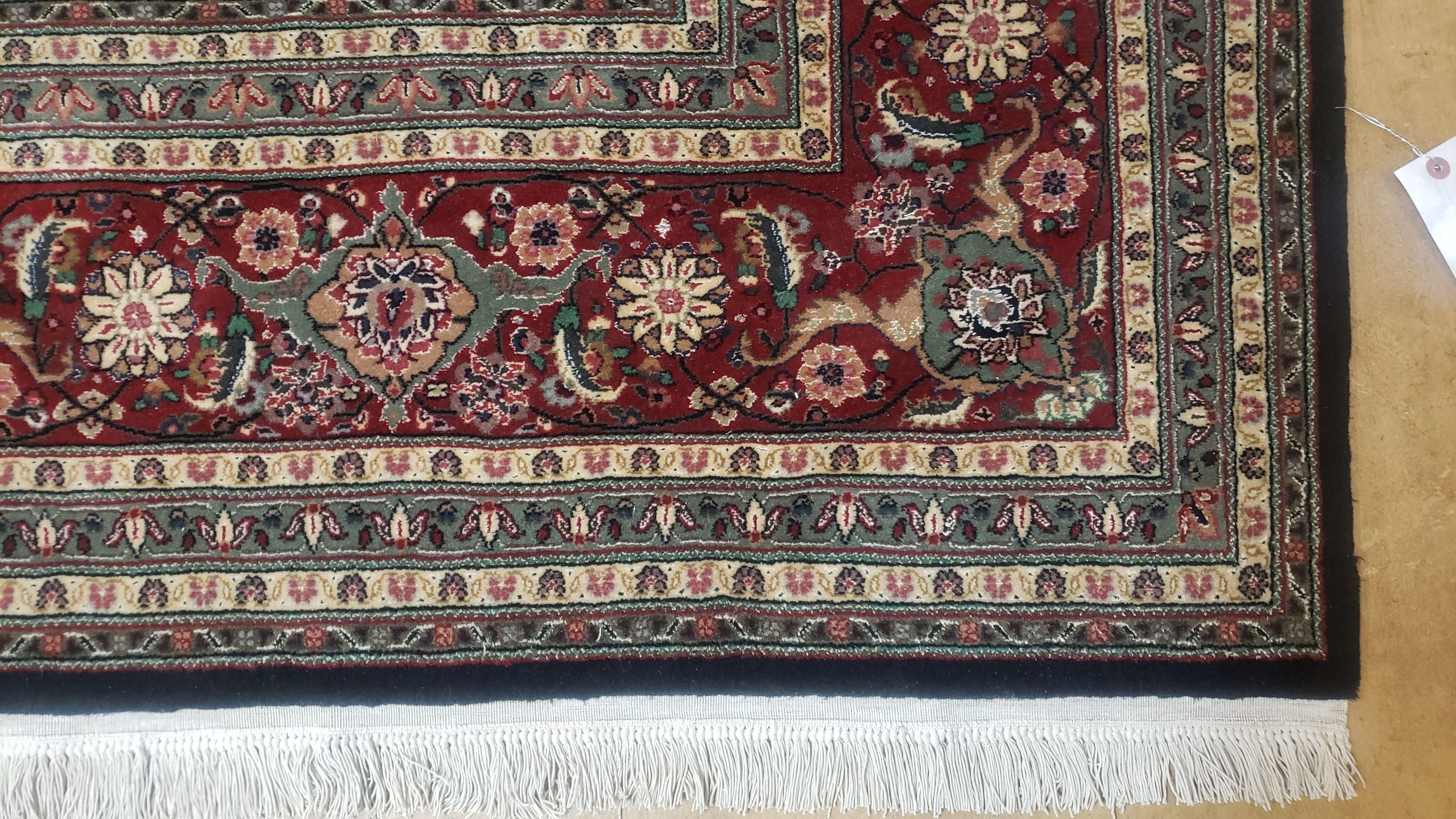 8x10 Pakistan Rug 8 x 10 Pak-Persian Oriental Carpet Very Fine Wool Rug with Silk Accents Herati Mahi Pattern Vintage - Jewel Rugs