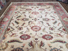 Karastan Rug 8' 8" x 10', Ashara Agra Ivory #549, Room Sized Karastan Area Rug, Wool Karastan Rug, Traditional Rug for Living Room Beige Red - Jewel Rugs