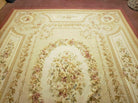 9' X 12' Handmade Aubusson Weave Needllepoint Flat Pile Wool Rug Nice - Jewel Rugs