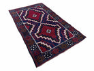 3 X 5 Vintage Handmade Tribal Wool Rug Balouchi Rug Afghan Rug Red Beige Nice - Jewel Rugs