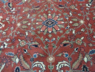 6' X 9' Vintage Hand Made India Floral Oriental Wool Rug Vegetable Dyes Nice Red - Jewel Rugs