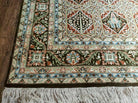 8' X 10' Hand Knotted Wool Area Rug Vegetable Dyes Handmade Paneled Palm Tree - Jewel Rugs