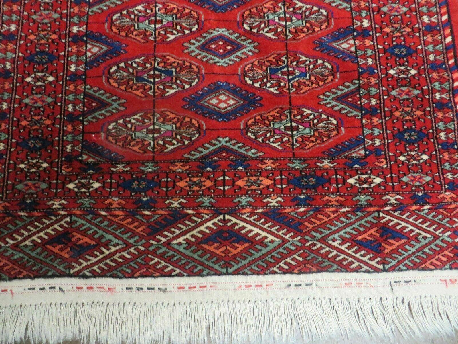 3' X 5' Vintage Handmade Bokhara Turkoman Pakistan Wool Rug Carpet Nice - Jewel Rugs