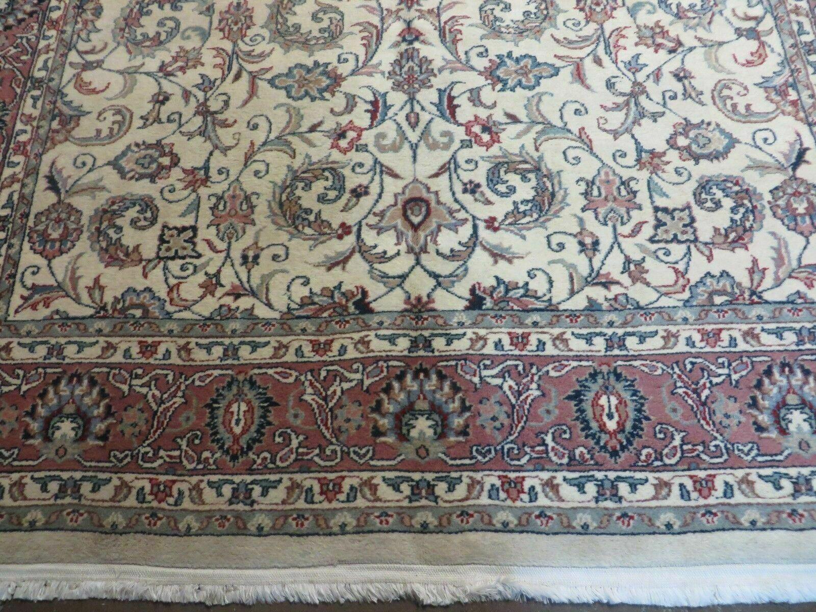 5' X 9' Vintage Fine Handmade Floral Oriental India Wool Rug Carpet Nice - Jewel Rugs