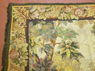 6' 5" X 7' Antique Tapestry French Handmade Aubusson Weave Nature One Of A Kind - Jewel Rugs