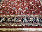 8x10 Pak Persian Floral Rug, 8 x 10 Pakistani Peshawar Rug, Red Persian Rug, Traditional Oriental Carpet, Hand-Knotted, Living Room Rug Nice - Jewel Rugs