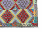 3x5 Multicolor Chobi Kilim Rug New Flatweave Wool Kilim Anatolian Kilim Rug with Playful Colors Nice Turkish Kilim - Jewel Rugs