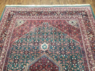 6' X 9' Vintage Authentic Top Quality Handmade Indo Persian Bijar Wool Rug Herati Geometric Pattern Veg Dyes Nice Unique - Jewel Rugs