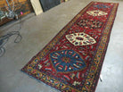 3' X 10' Handmade India Floral Oriental Wool Runner Rug Red Hand Knotted Nice - Jewel Rugs