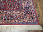 Vintage Karastan Rug Sarouk #785, Karastan 8.8 x 12 ft, Discontinued Karastan Rugs, Original 700 Series, Red Karastan Wool Carpet, Area Rug - Jewel Rugs