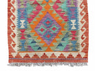 2x3 Kilim Rug 3x2 Colorful Kilim Rug Small Turkish Multicolor Kilim Rug Diamond Zigzag Kilim Rug Bright Playroom Rug New - Jewel Rugs