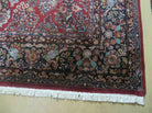 8' 8" X 12' Karastan Ivory Border Saroukk Pattern # 710 Wool Rug American Beauty - Jewel Rugs