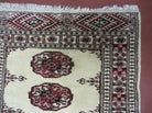 2' 7"X 7' Handmade Finely Knotted Pakistani Turkoman Bokhara Detailed Wool Rug - Jewel Rugs