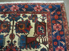 5.5' X 10.5' Antique Handmade Indian Floral Oriental Wool Rug Tribal Veg Dye Nice - Jewel Rugs