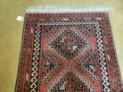 2' 5" X 9' Vintage Handmade Bokhara Red Turkoman Pakistani Wool Runner Rug Organic - Jewel Rugs