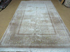 6' X 9' Vintage Handmade Fine Chinese Floral Oriental Silk & Wool Rug Carpet - Jewel Rugs