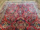 Antique Persian Sarouk, 4x6, Hand-Knotted, Wool, Red, Nice Condition - Jewel Rugs