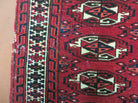 2.5' X 4' Antique Handmade Yamud Turkoman Tribal Wool Rug Bag Elephant Foot Nice - Jewel Rugs