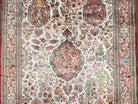 Vintage Persian Silk Qum Ghom Rug, Signature from Master Weaver, Animal Motifs, Very Fine, Hand-Knotted, 3'5" x 5' - Jewel Rugs