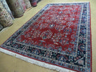 6' X 9' Handmade Indian Floral Oriental Wool Rug Hand Knotted Carpet Signed - Jewel Rugs