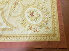 9' X 12' Handmade Aubusson Weave Needllepoint Flat Pile Wool Rug Nice - Jewel Rugs