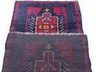 2' 7" X 4' 6" Vintage Handmade Tribal Wool Rug Balouchi Rug Afghan Red Blue 3x5 - Jewel Rugs