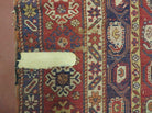 4' X 9' Antique 1880s Handmade Caucasian Shirvan Kazak Wool Rug Repairman Dream - Jewel Rugs