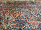 10' 3" X 14' Antique KARASTAN Kirman Multicolor Panel # 717 American Wool Area Rug - Jewel Rugs