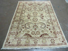 4' X 6' Handmade India Floral Oriental Wool Rug Veg Dyes Nice - Jewel Rugs