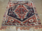 4' X 4' 4" Antique Handmade Turkish Oriental Bergema Wool Veg Dyes Tribal Collectible Rug - Jewel Rugs