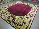 8' X 10' Modern Handmade Tibetan Nepal Wool Rug Savonnerie Design Nice - Jewel Rugs