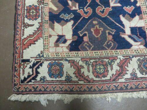 3' X 5' Vintage Handmade India Floral Oriental Wool Rug Nice Rug Blue # 401 - Jewel Rugs