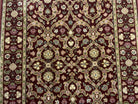 5' 9" X 9' Karastan with Label American Made Floral Wool Rug 700/707 Nice - Jewel Rugs