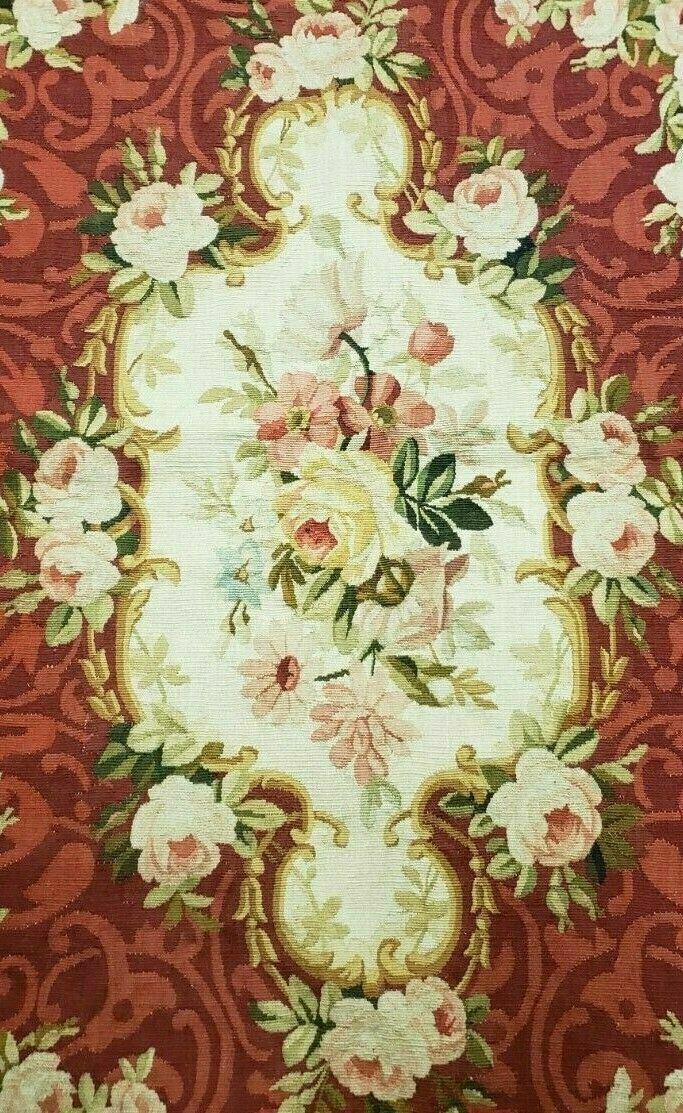 3' X 5' Antique Handmade French Aubusson Weave Savonnerie Needlepoint Rug Nice - Jewel Rugs