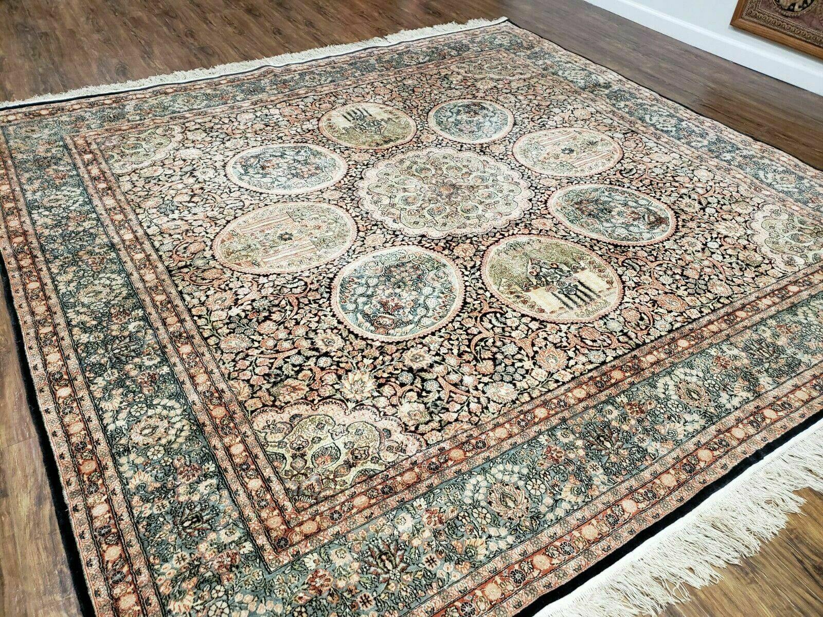 8' X 8' Gorgeous Handmade Fine Chinese Oriental Silk Rug Allover One Of A Kind - Jewel Rugs