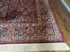 10' X 14' Karastan #700 Red Sarouk # 785 Wool RUG American Made Beauty - Jewel Rugs