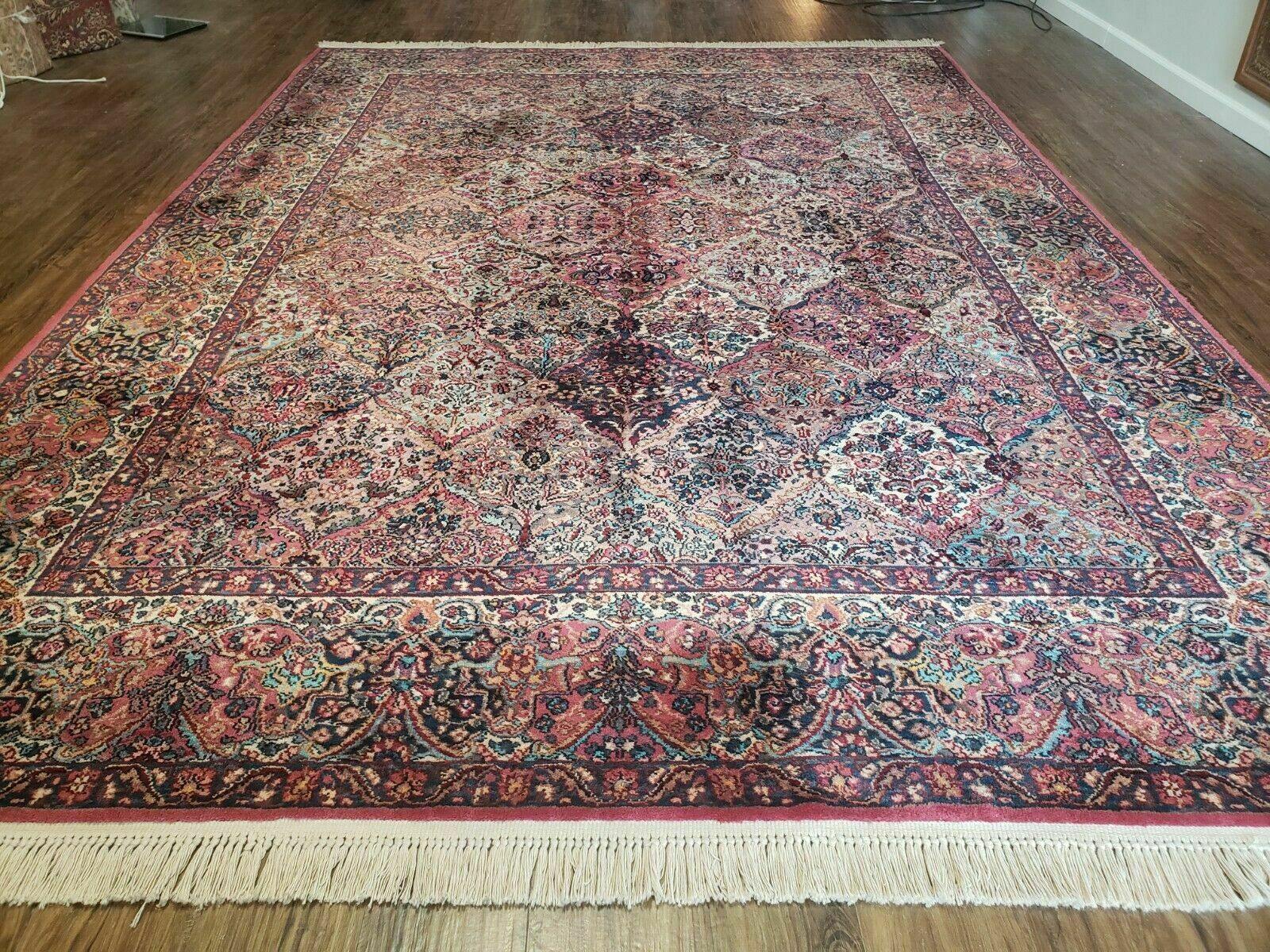 8' 8" X 12' Karastan Multicolor Panel Kirman # 717 Wool Rug American Beauty - Jewel Rugs