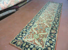 2' 6" X 9' 4" Vintage Machine Made Turkey Floral Oushak Wool Runner Rug Nice - Jewel Rugs