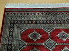 4' X 6' Vintage Handmade Bokhara Turkoman Pakistan Wool Rug Carpet Red Nice - Jewel Rugs