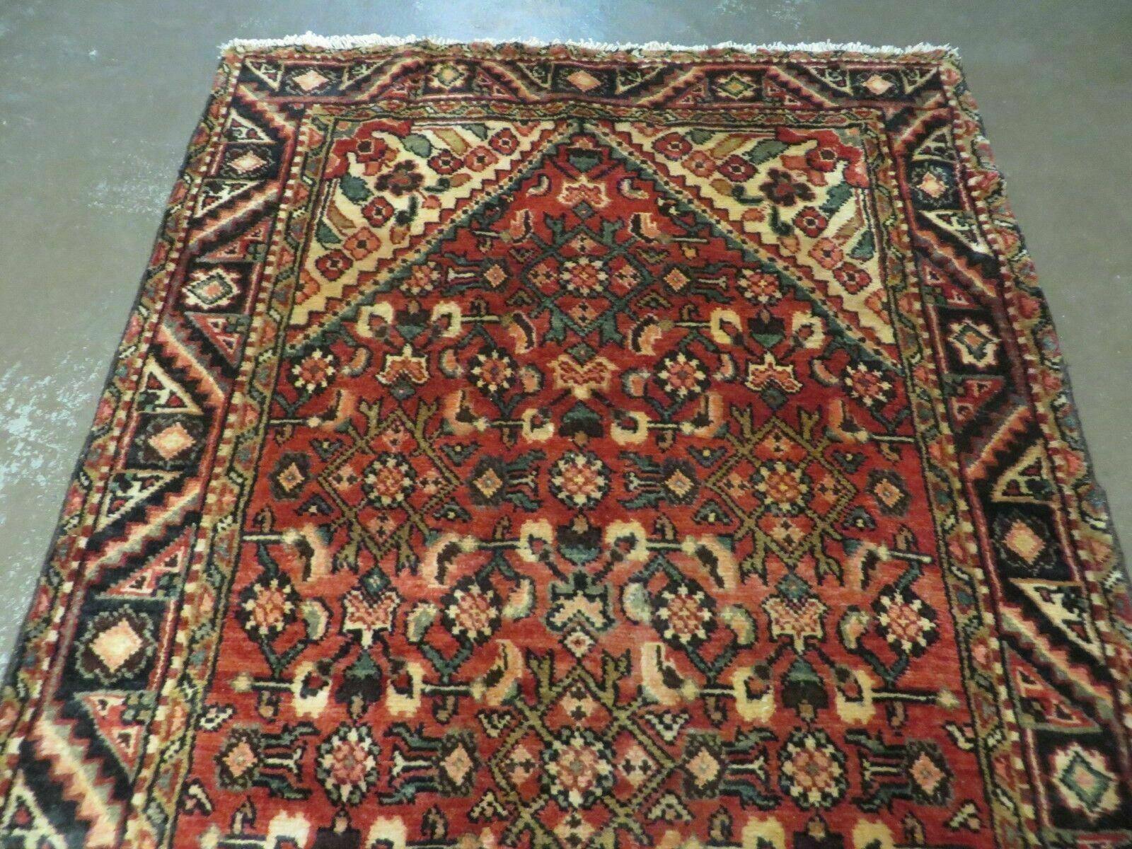 3' 5" X 10'4" Antique Handmade Turkish Wool Runner Rug - Jewel Rugs