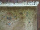 3' X 5' 4" Vintage Handmade Art Deco Chinese Wool Brown Accent Rug - Jewel Rugs