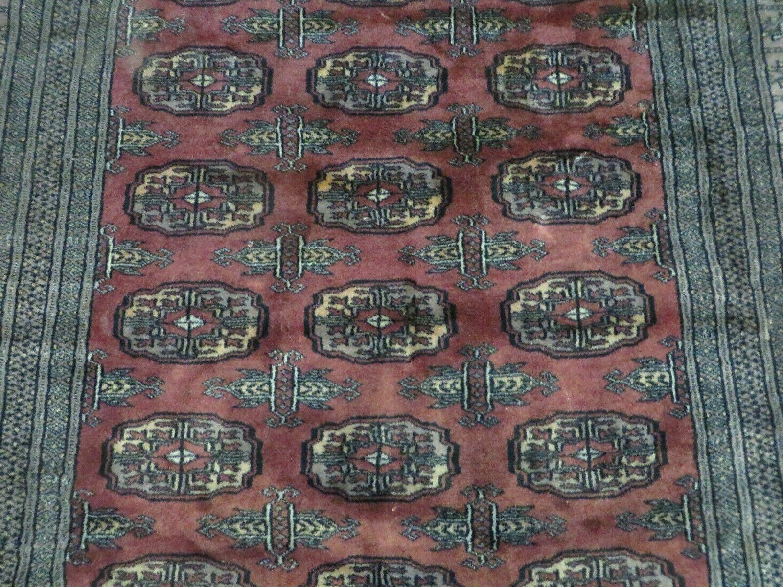 4' X 6' Vintage Handmade Bokhara Turkoman Pakistan Wool Rug Carpet Nice - Jewel Rugs