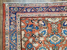 Antique Persian Karajeh Rug, Red & Blue, Hand-Knotted, Wool, 4' 6" x 6' 5" - Jewel Rugs