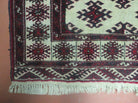 3' X 3' Vintage Handmade Turkoman Bokhara Yamud Wool Rug Nice - Jewel Rugs