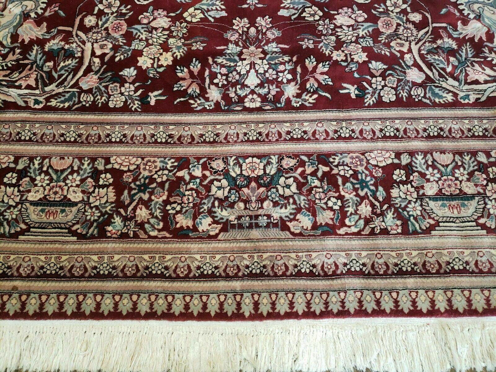 10' X 14' Vintage Handmade Oriental Wool Rug Carpet Organic Wine Red Nice - Jewel Rugs