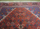 7' X 11' Vintage Handmade India Geometric Oriental Wool Rug Carpet Vegy Dyes - Jewel Rugs