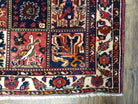 Antique Persian Bakhtiari Rug circa 1920s, Kheshti Panel Design, Wool, Hand-Knotted, 5'3" x 10' - Jewel Rugs