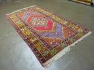 4' X 7' Antique Handmade Turkish Oushak Wool Rug Carpet Red Nice - Jewel Rugs